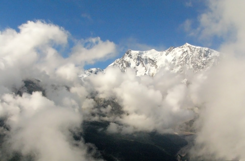The four main Monte Rosa peaks