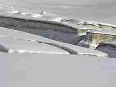 Crevasses off the track