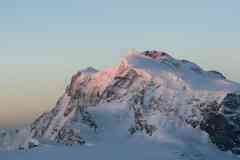 Rose dawn on Monte Rosa