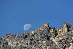 Moon over Iliniza Norte