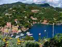 Portofino harbour entrance