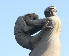 Enigmatic sculpture by Vigeland