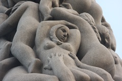 Detail of granite monolith by Vigeland
