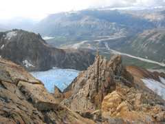 Piedras Blancas glacier from Madsen summit