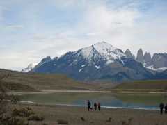The Torres, seen from Laguna Amarga